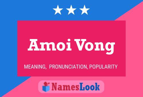 Amoi Vong Name Poster