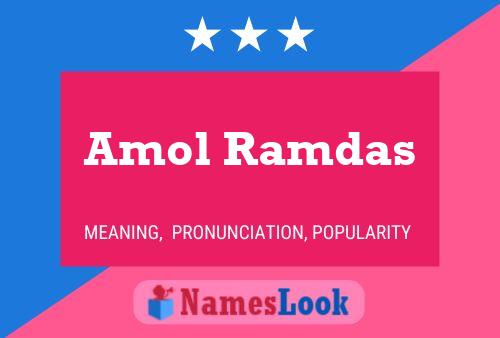 Amol Ramdas Name Poster