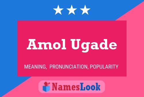 Amol Ugade Name Poster