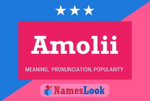 Amolii Name Poster