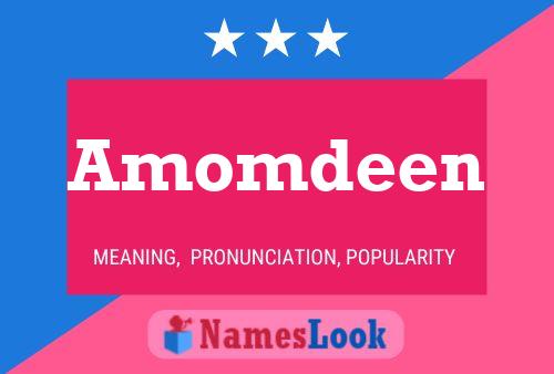 Amomdeen Name Poster