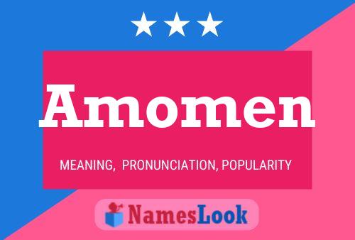 Amomen Name Poster