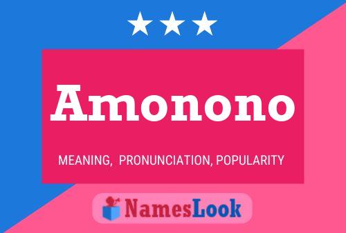 Amonono Name Poster