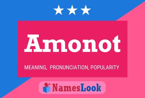 Amonot Name Poster