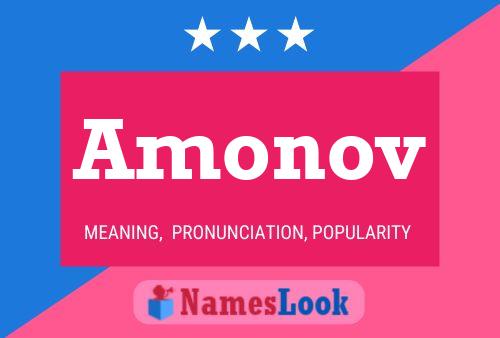 Amonov Name Poster