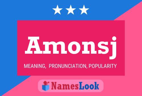 Amonsj Name Poster