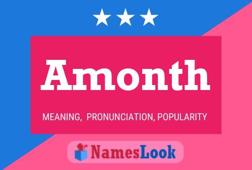 Amonth Name Poster