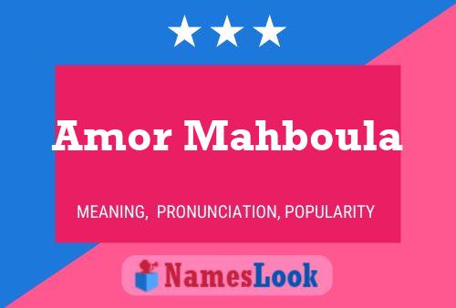 Amor Mahboula Name Poster