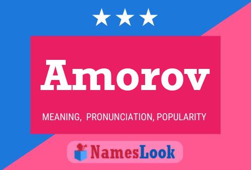 Amorov Name Poster