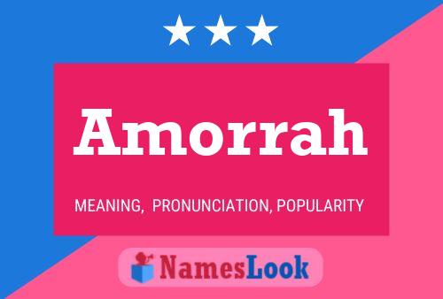 Amorrah Name Poster