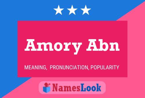 Amory Abn Name Poster