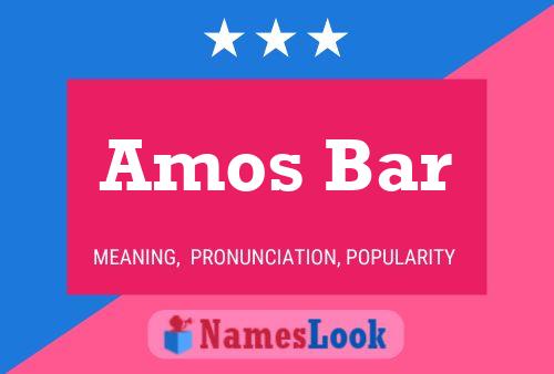 Amos Bar Name Poster