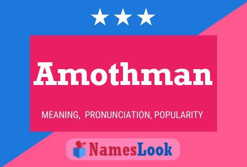 Amothman Name Poster