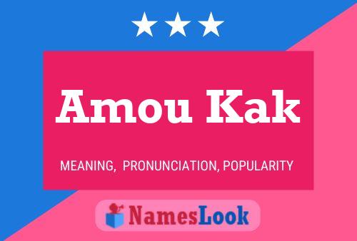 Amou Kak Name Poster