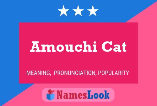 Amouchi Cat Name Poster