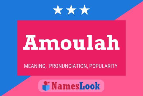 Amoulah Name Poster