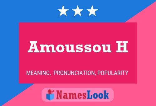 Amoussou H Name Poster