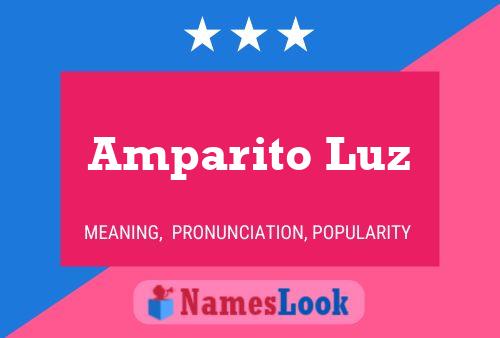 Amparito Luz Name Poster