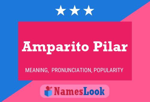 Amparito Pilar Name Poster