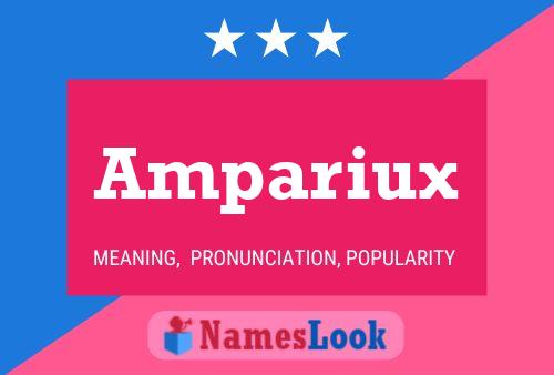 Ampariux Name Poster