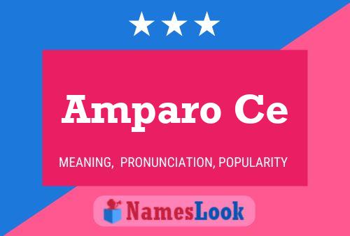 Amparo Ce Name Poster