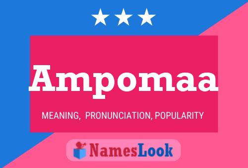 Ampomaa Name Poster