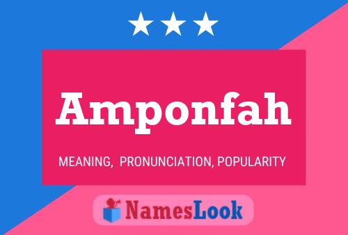 Amponfah Name Poster