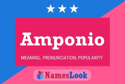 Amponio Name Poster