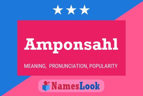 Amponsahl Name Poster