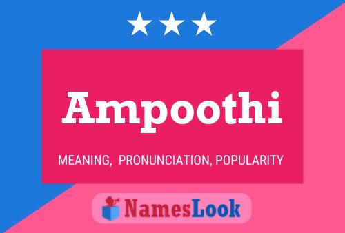 Ampoothi Name Poster