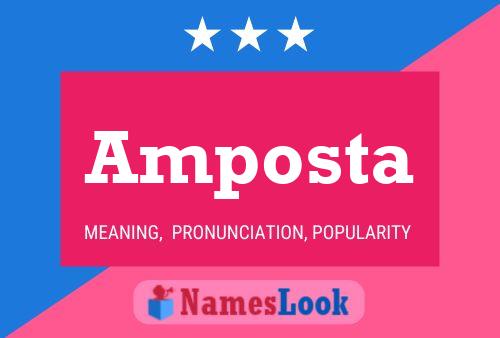 Amposta Name Poster