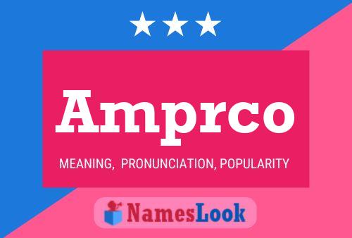 Amprco Name Poster