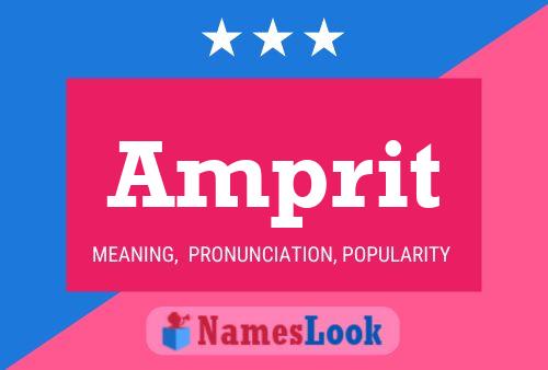 Amprit Name Poster