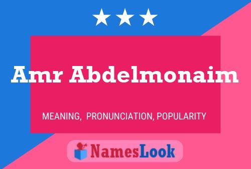 Amr Abdelmonaim Name Poster