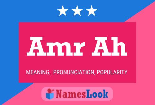 Amr Ah Name Poster