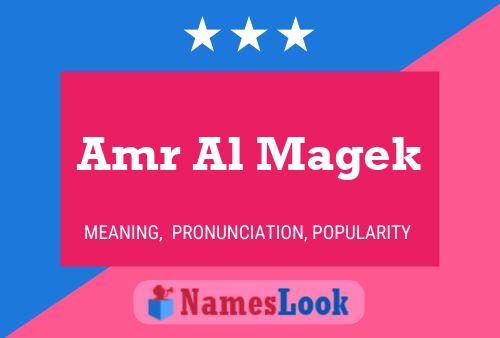 Amr Al Magek Name Poster