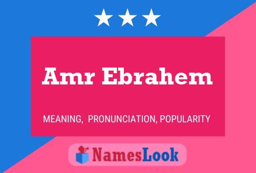 Amr Ebrahem Name Poster