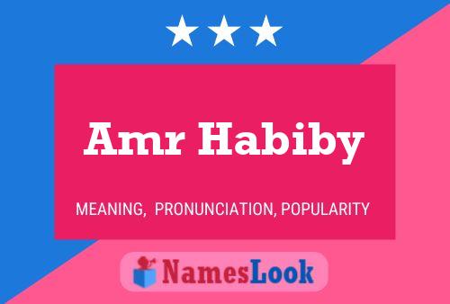 Amr Habiby Name Poster