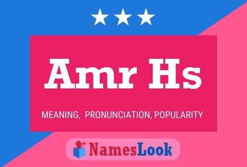 Amr Hs Name Poster