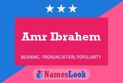 Amr Ibrahem Name Poster