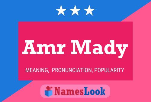 Amr Mady Name Poster