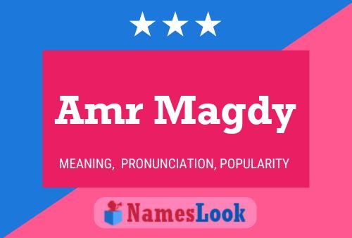 Amr Magdy Name Poster