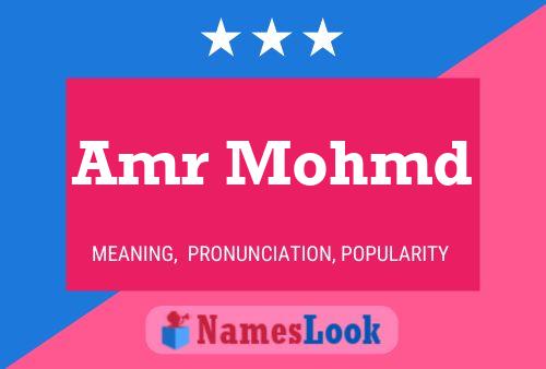 Amr Mohmd Name Poster