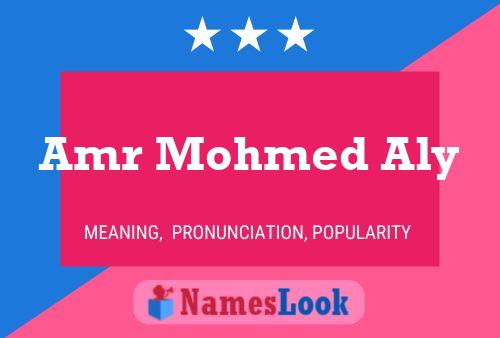 Amr Mohmed Aly Name Poster