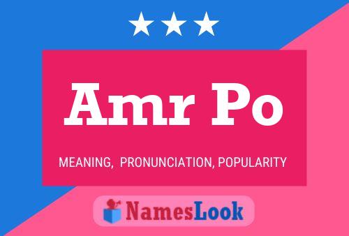 Amr Po Name Poster