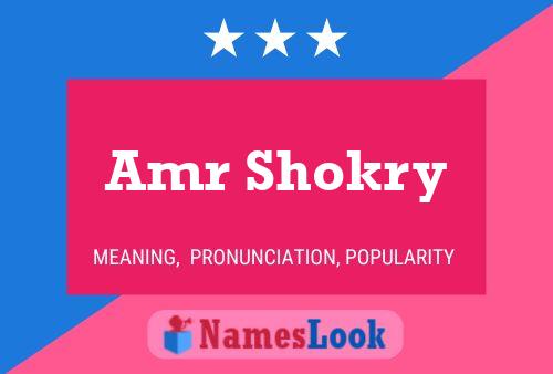 Amr Shokry Name Poster