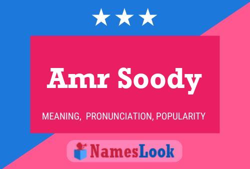 Amr Soody Name Poster