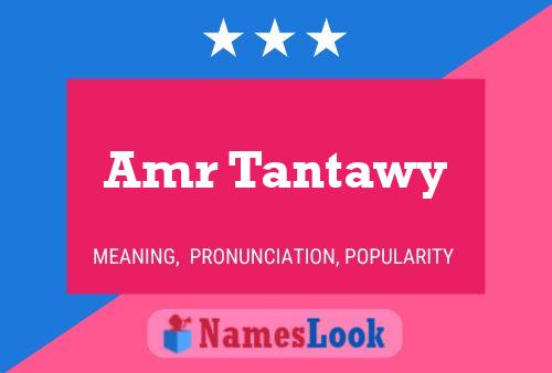 Amr Tantawy Name Poster