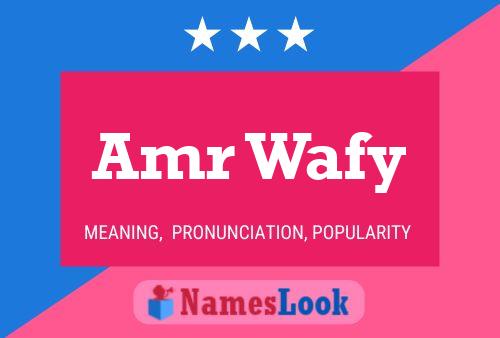 Amr Wafy Name Poster