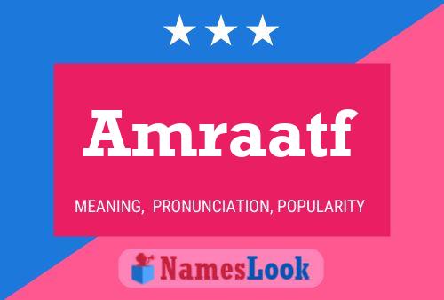 Amraatf Name Poster